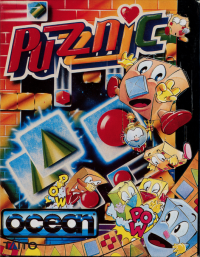 Puzznic Commodore 64 US box art