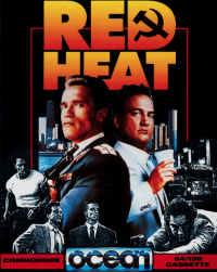 Red Heat Commodore 64 US box art