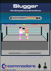 Slugger Commodore 64 US box art
