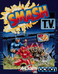 Smash TV Commodore 64 US box art