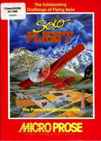 Solo Flight Commodore 64 US box art