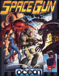 Space Gun Commodore 64  box art