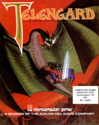 Telengard Commodore 64 US box art