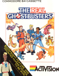 The Real Ghostbusters Commodore 64  box art