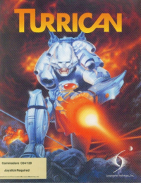 Turrican Commodore 64 US box art