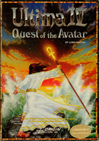 Ultima IV Quest of the Avatar Commodore 64 US box art
