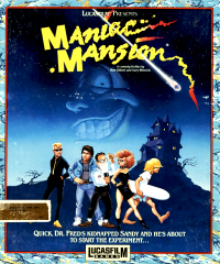 Maniac Mansion Amiga US box art