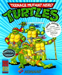 Teenage Mutant Hero Turtles Amiga US box art
