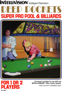 Deep Pockets Super Pro Pool & Billiards Intellivision US box art