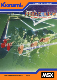 Konami's Ping Pong PAL MSX PAL box art