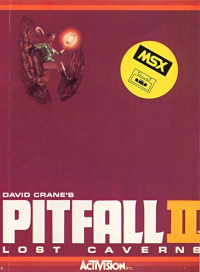 Pitfall II - Lost Caverns PAL MSX PAL box art