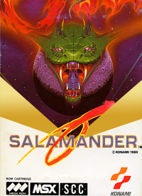 Salamander PAL MSX PAL box art