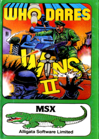 Who Dares Wins 2 PAL MSX PAL box art