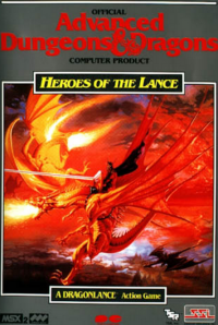 Heroes of The Lance JP MSX2  box art