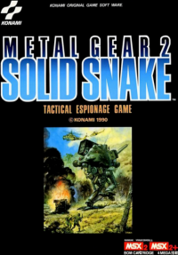 Metal Gear 2: Solid Snake JP MSX2  box art