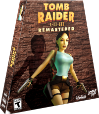 Tomb Raider I-III Remastered Xbox Series X US box art