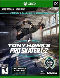 Tony Hawk's Pro Skater 1+2 Xbox Series X  box art
