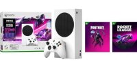 Xbox Series S Fortnite & Rocket League Bundle Xbox Series X US box art