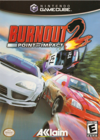 Burnout 2 Point of Impact PAL Gamecube PAL box art