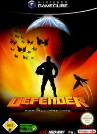 Defender For All Mankind PAL Gamecube PAL box art