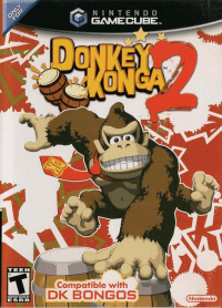 Donkey Konga 2 Gamecube US box art
