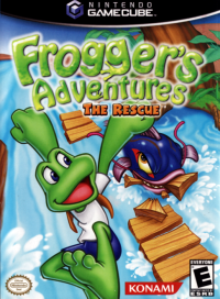 Frogger's Adventures The Rescue Gamecube  box art