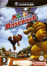 Mario Superstar Baseball PAL Gamecube PAL box art