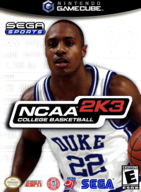 NCAA College Basketball 2K3 Gamecube US box art