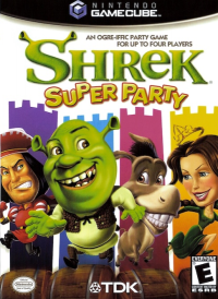 Shrek Super Party PAL Gamecube PAL box art