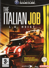 The Italian Job PAL Gamecube  box art