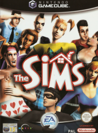 The Sims Gamecube US box art