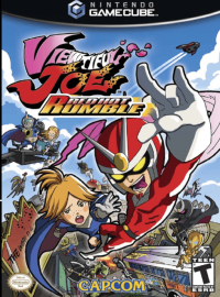 Viewtiful Joe Red Hot Rumble Gamecube US box art