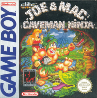 Joe & Mac: Caveman Ninja PAL GameBoy  box art