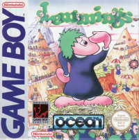 Lemmings GameBoy  box art