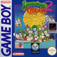 Lemmings 2: The Tribes PAL GameBoy PAL box art
