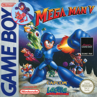 Mega Man V PAL GameBoy box art