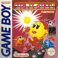 Ms. Pac-Man PAL GameBoy PAL box art