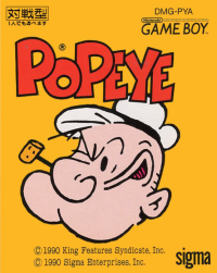 Popeye JP GameBoy box art