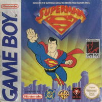 Superman PAL GameBoy box art