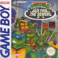Teenage Mutant Hero Turtles II: Back From the Sewers PAL GameBoy PAL box art