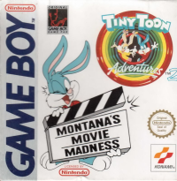 Tiny Toon Adventures 2 Montana's Movie Madness GameBoy US box art