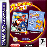 2 Games In 1: Sonic Battle + ChuChu Rocket PAL GameBoy Advance PAL box art