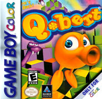 Q*bert GameBoy Color US box art