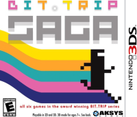 Bit Trip Saga PAL Nintendo 3DS PAL box art