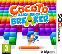 Cocoto Alien Brick Breaker PAL Nintendo 3DS PAL box art