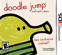 Doodle Jump Adventures PAL Nintendo 3DS  box art