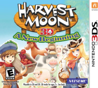 Harvest Moon 3D: A New Beginning Nintendo 3DS US box art