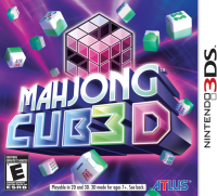Mahjong Cub3d Nintendo 3DS US box art