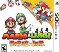 Mario & Luigi: Paper Jam Nintendo 3DS box art