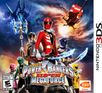 Power Rangers Super Megaforce Nintendo 3DS US box art